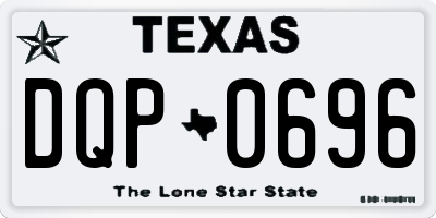 TX license plate DQP0696