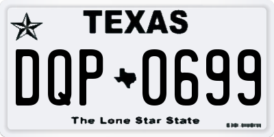 TX license plate DQP0699