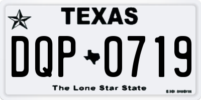 TX license plate DQP0719