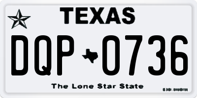 TX license plate DQP0736