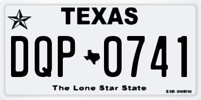 TX license plate DQP0741