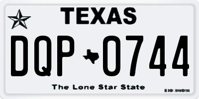 TX license plate DQP0744