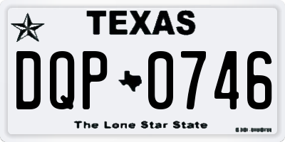 TX license plate DQP0746