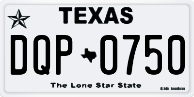 TX license plate DQP0750