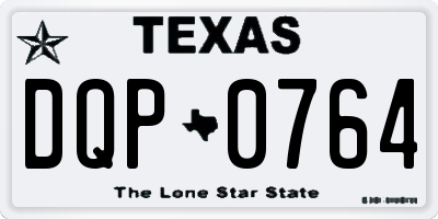 TX license plate DQP0764