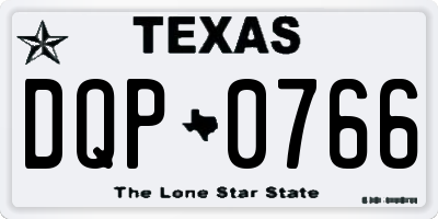 TX license plate DQP0766