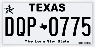 TX license plate DQP0775