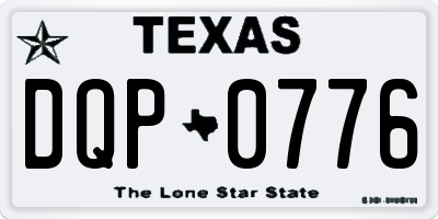 TX license plate DQP0776
