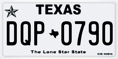 TX license plate DQP0790