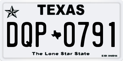 TX license plate DQP0791
