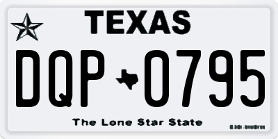 TX license plate DQP0795