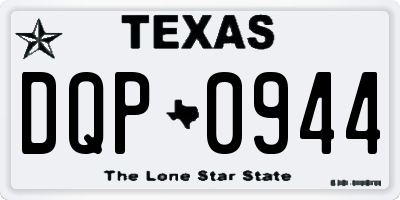 TX license plate DQP0944