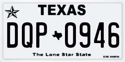 TX license plate DQP0946