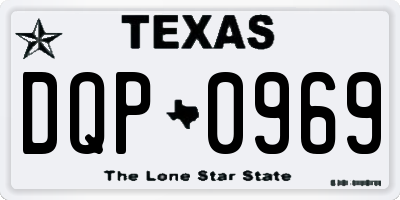 TX license plate DQP0969