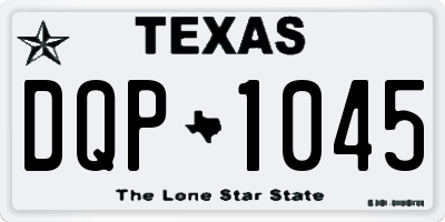 TX license plate DQP1045
