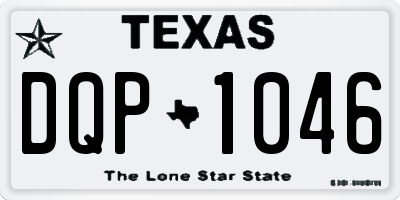 TX license plate DQP1046