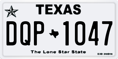 TX license plate DQP1047