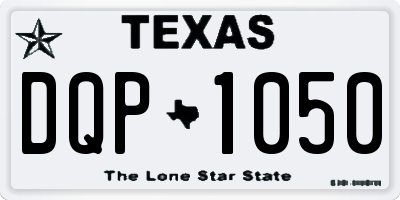 TX license plate DQP1050
