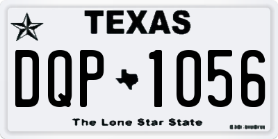 TX license plate DQP1056