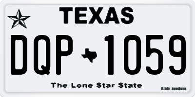 TX license plate DQP1059