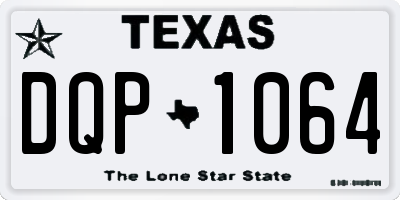 TX license plate DQP1064