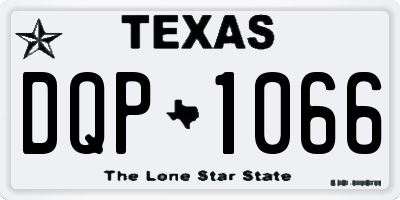 TX license plate DQP1066