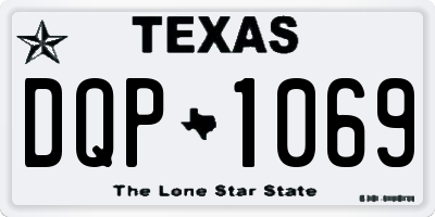 TX license plate DQP1069
