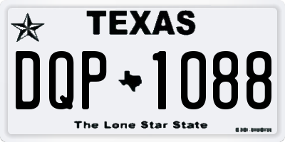 TX license plate DQP1088