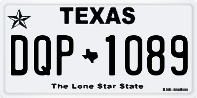 TX license plate DQP1089