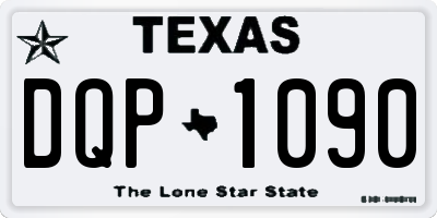 TX license plate DQP1090