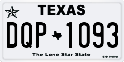 TX license plate DQP1093