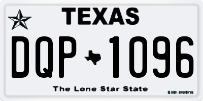TX license plate DQP1096