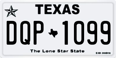 TX license plate DQP1099