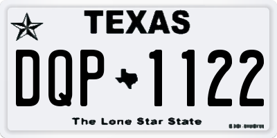 TX license plate DQP1122