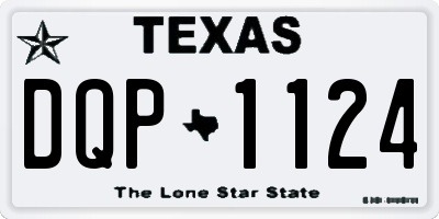 TX license plate DQP1124
