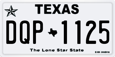 TX license plate DQP1125