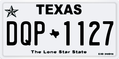 TX license plate DQP1127