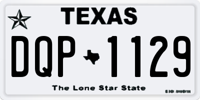 TX license plate DQP1129