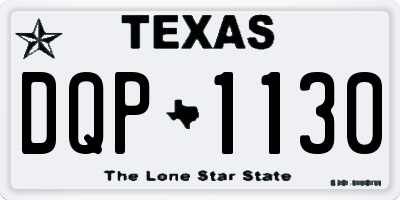 TX license plate DQP1130