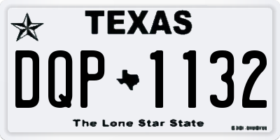 TX license plate DQP1132