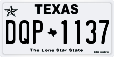 TX license plate DQP1137