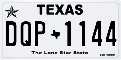 TX license plate DQP1144