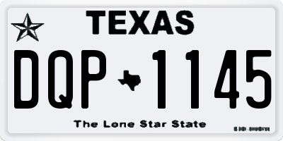 TX license plate DQP1145