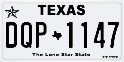 TX license plate DQP1147
