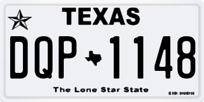 TX license plate DQP1148