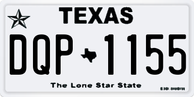 TX license plate DQP1155