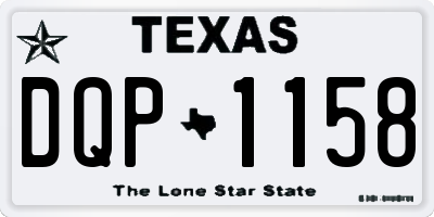 TX license plate DQP1158