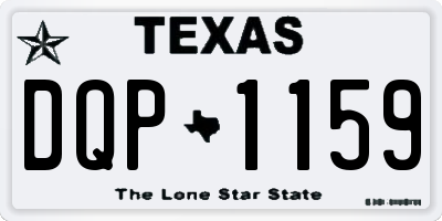 TX license plate DQP1159