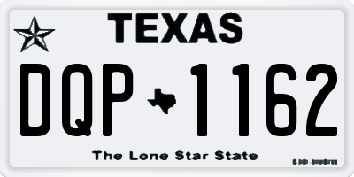 TX license plate DQP1162
