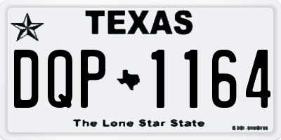 TX license plate DQP1164